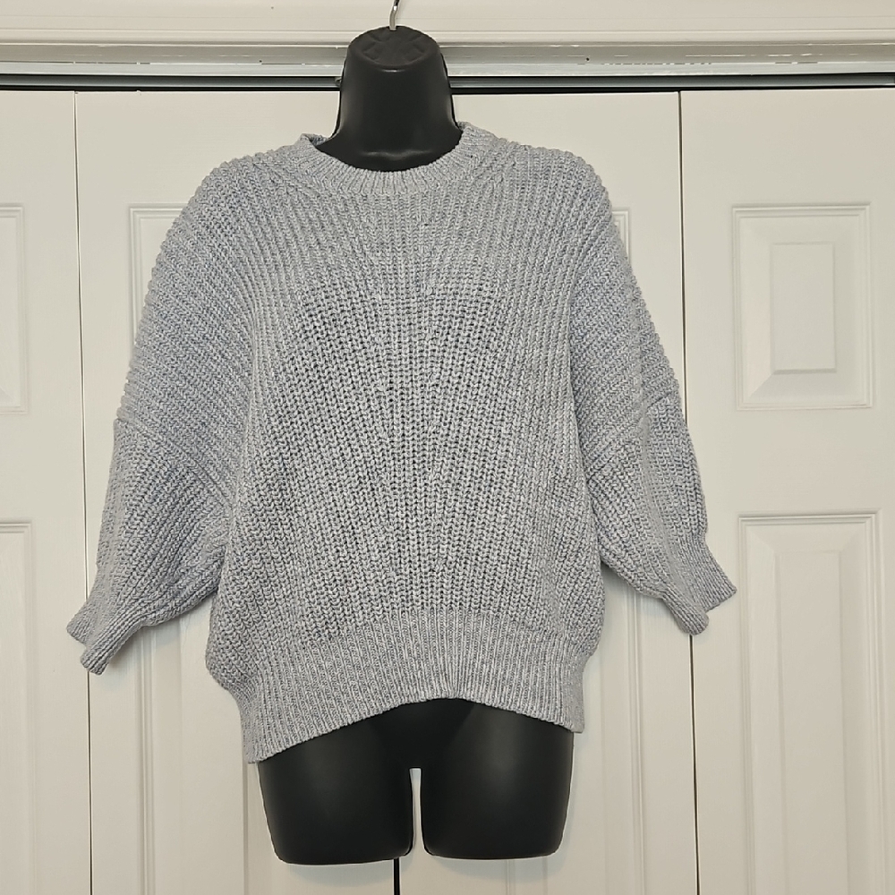 Banana Republic Light Gray Women's Crew Neck Sweater